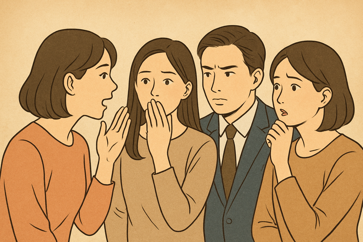 日常でよくある「噂話が始まる瞬間」