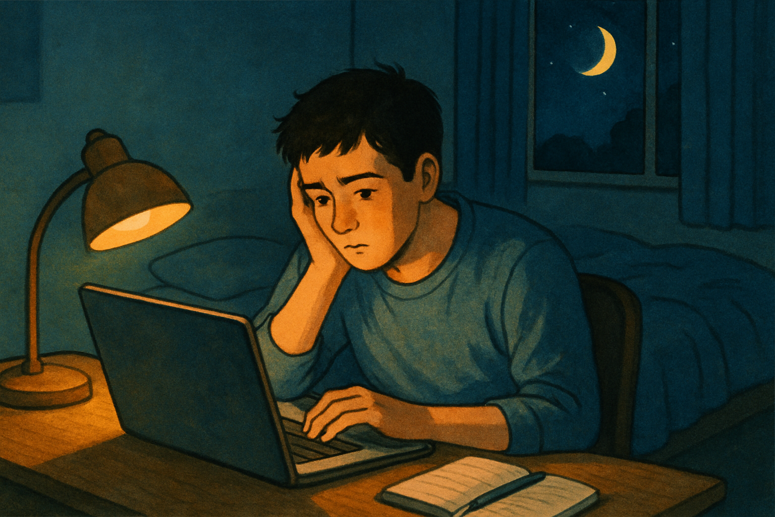 よくある夜更かしの場面（私たちの身近な具体例）