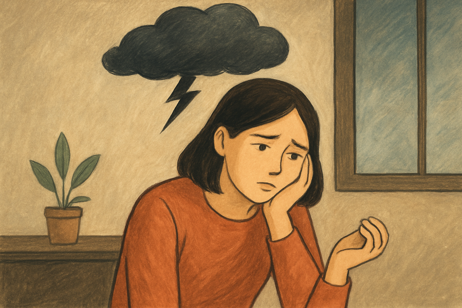 よくある場面で見る「不安なのに動けない」