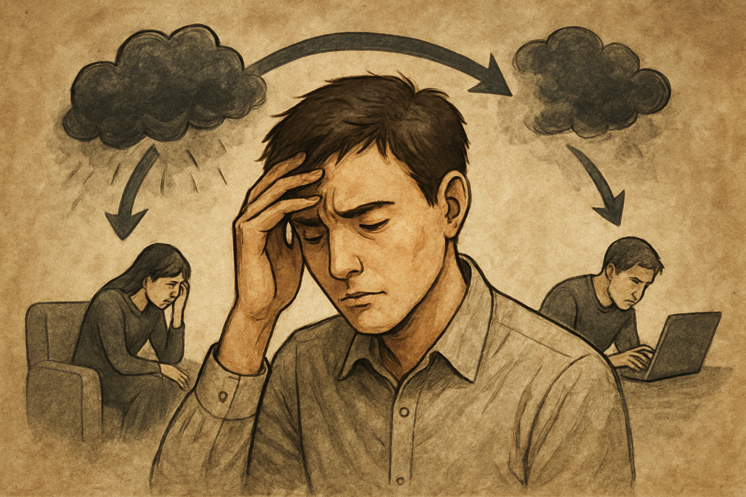 日常で起こりやすい「ネガティブの流れ」具体例