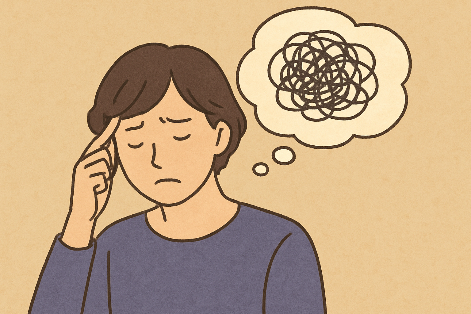 なぜ人は考えすぎてしまうのか？をやさしくまとめますね