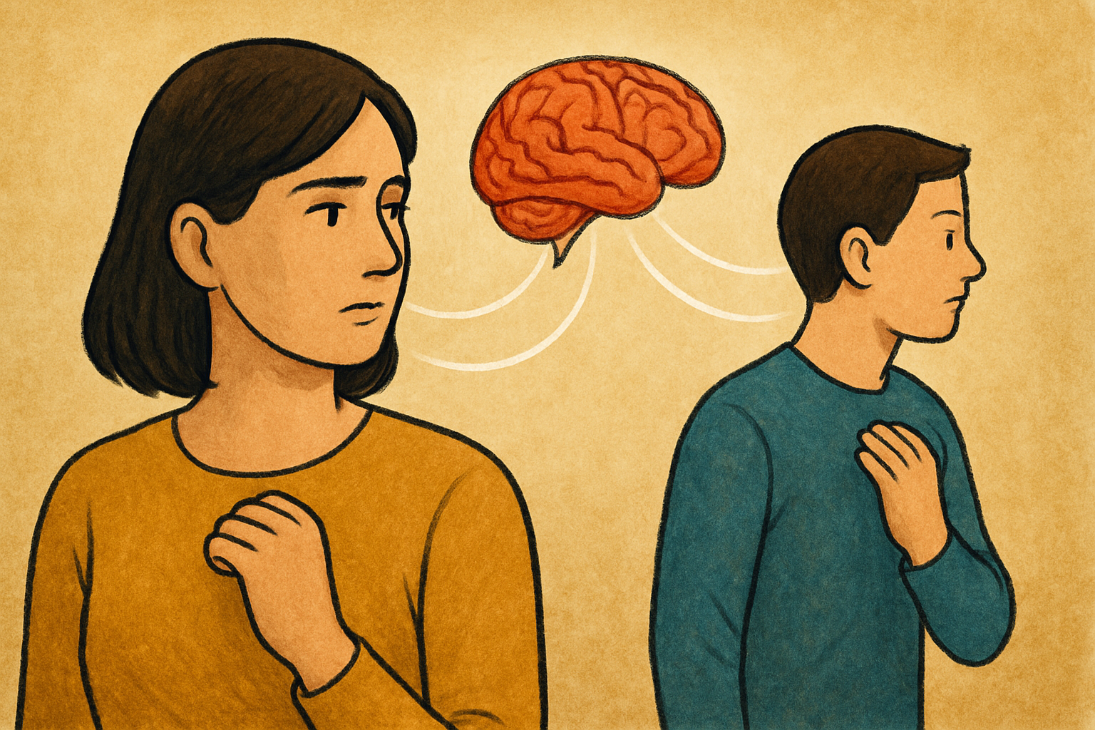 真似が起きる背景には、心と脳の「つながり」があります