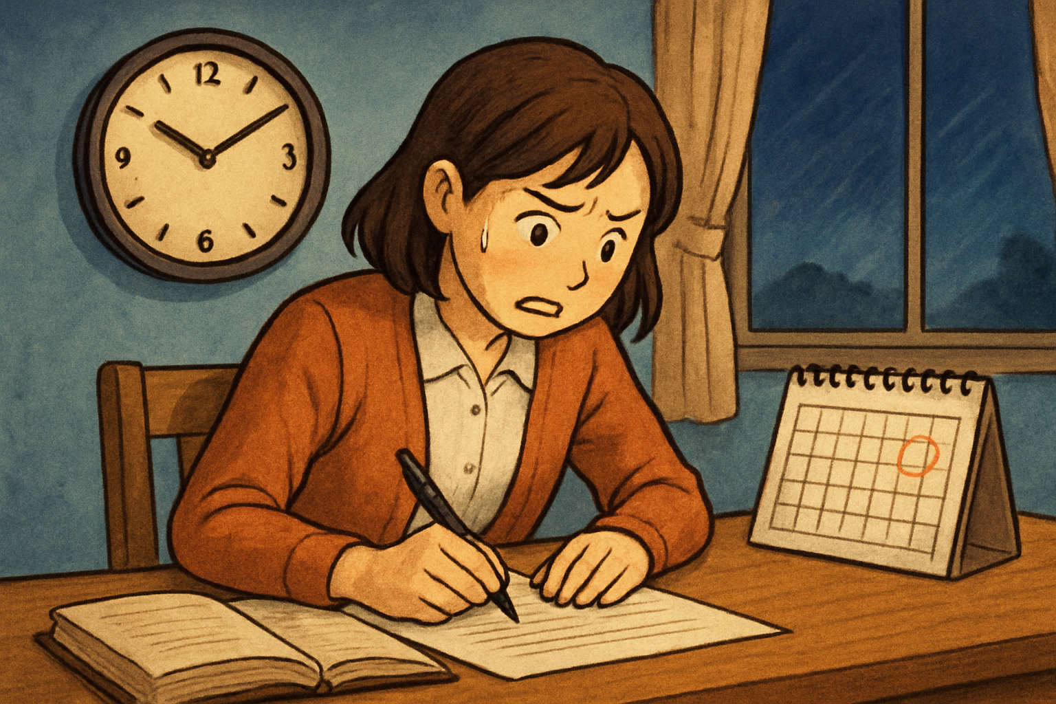 日常でよくある「締め切りで動けた」場面