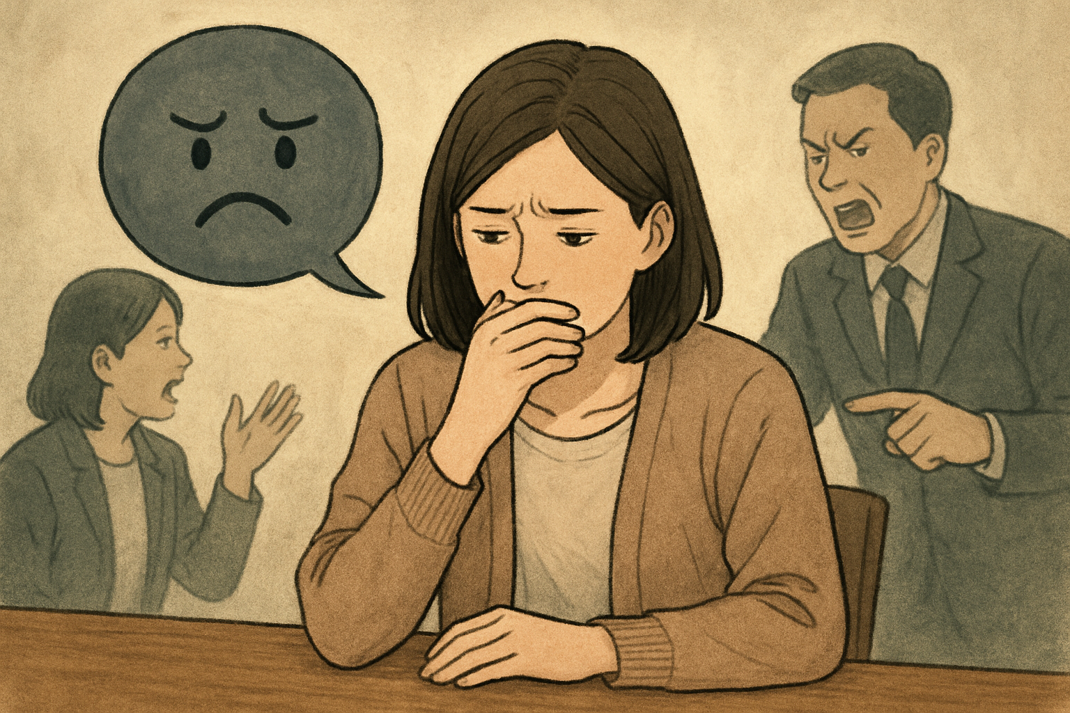 日常でよくある「ネガティブに引っぱられる場面」