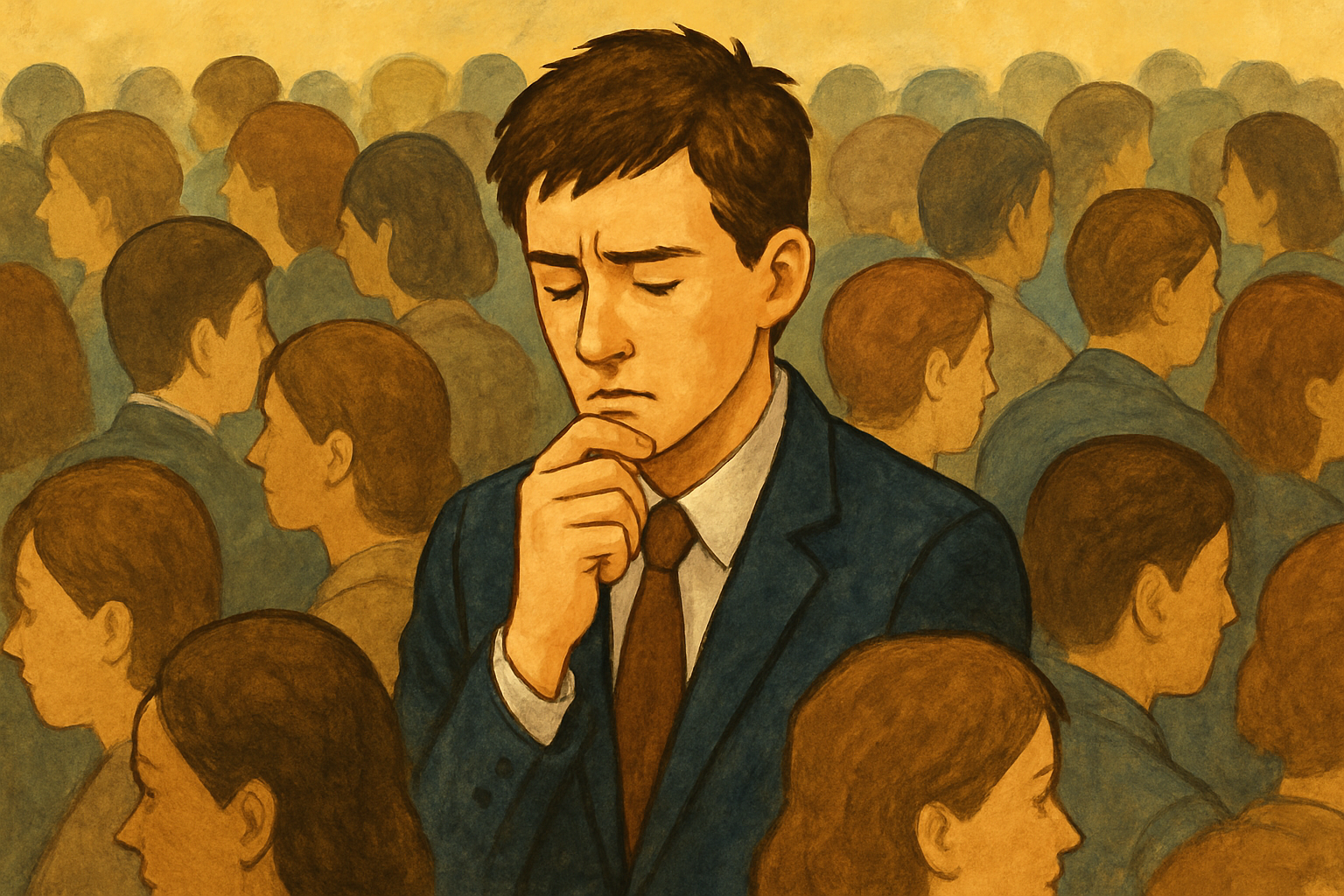 群衆の中では「自分の判断」が薄まりやすいんですね