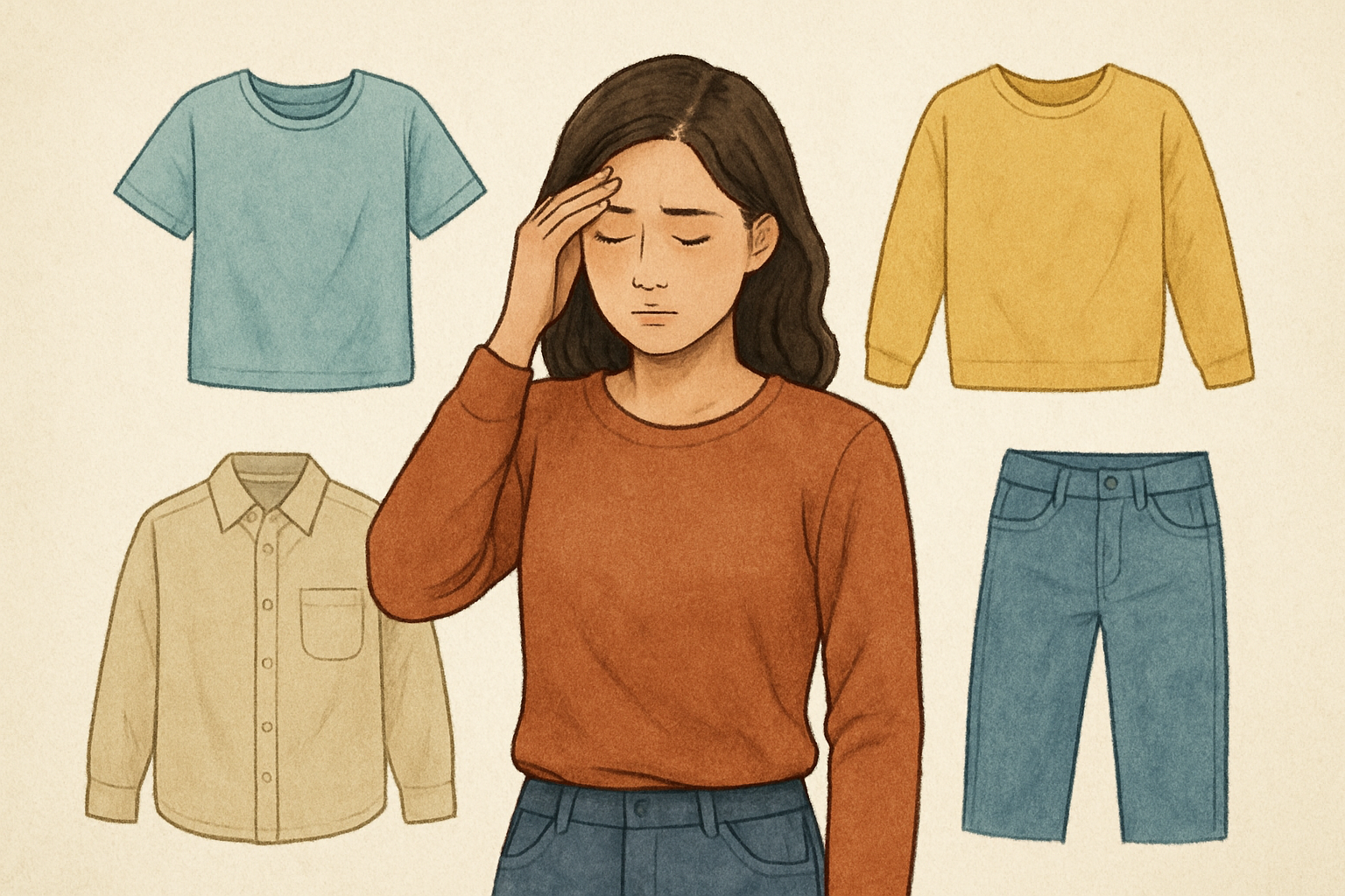 同じ服を選びがちなのは、脳と心を守る自然な工夫なんですね