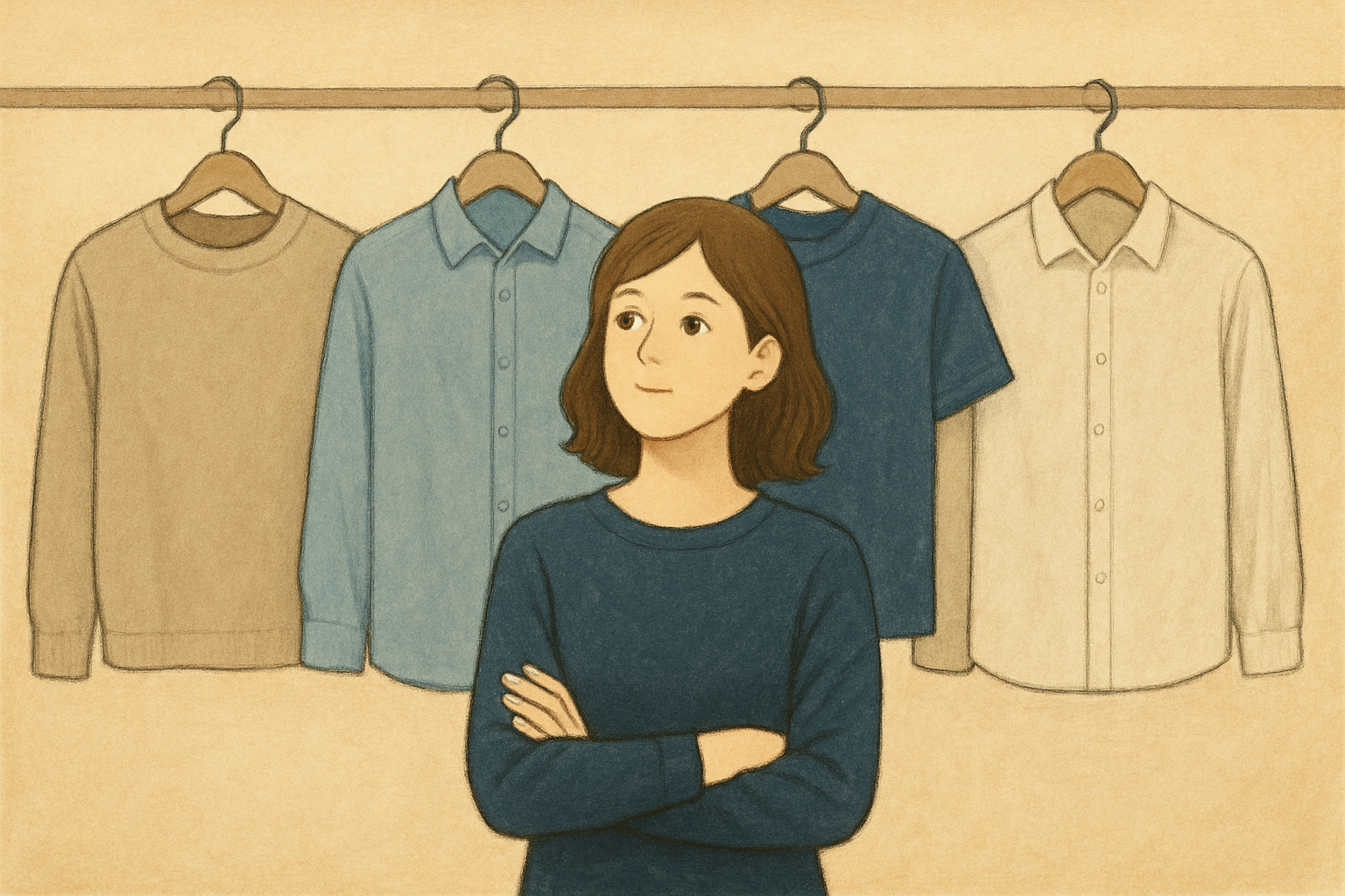 同じ服ばかりでも大丈夫。気になるなら「小さく変える」で十分です