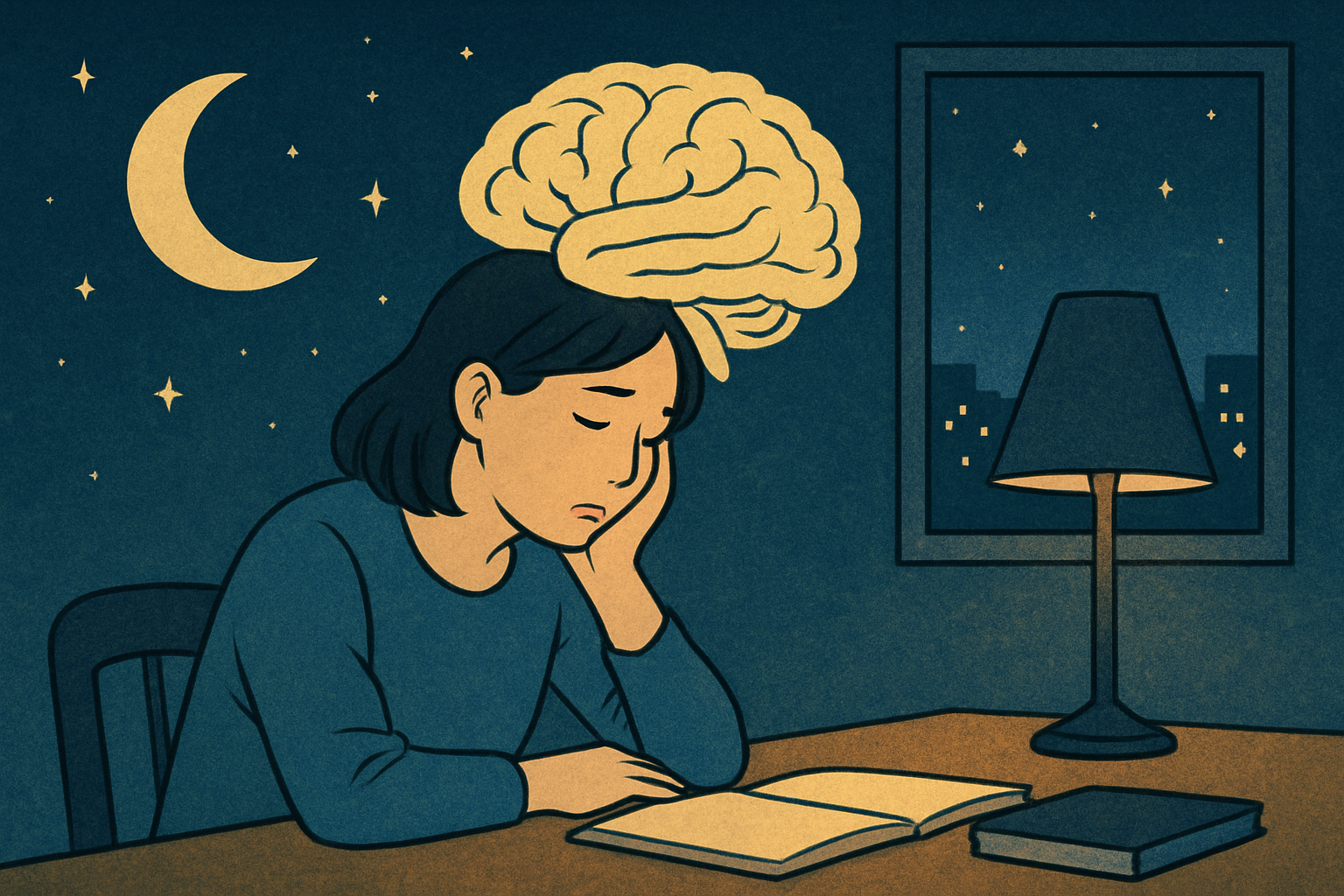 夜に考えすぎるのは、脳が「静かな時間」に整理を始めるからなんですね