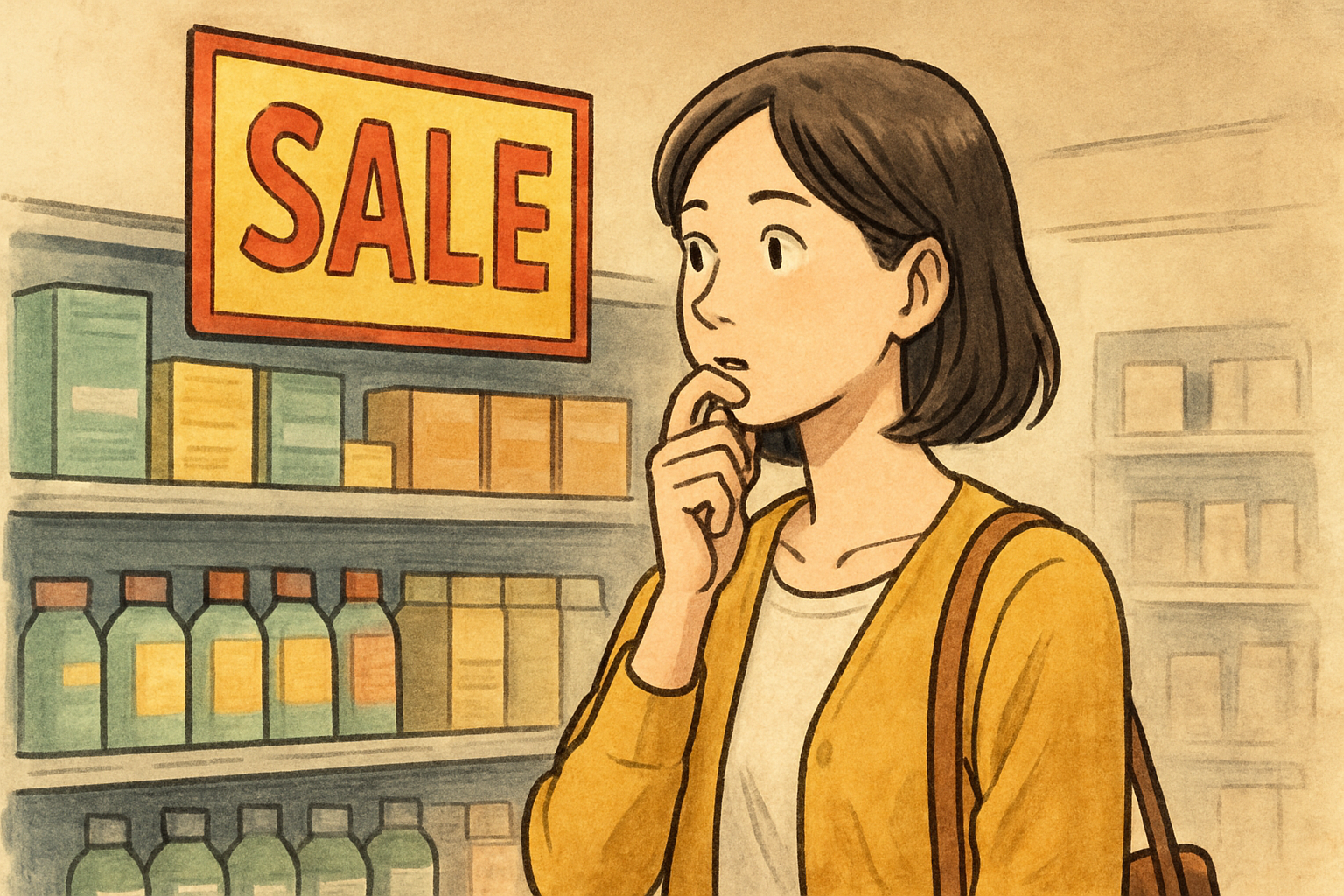 よくある場面で見る「安いと買いたくなる」