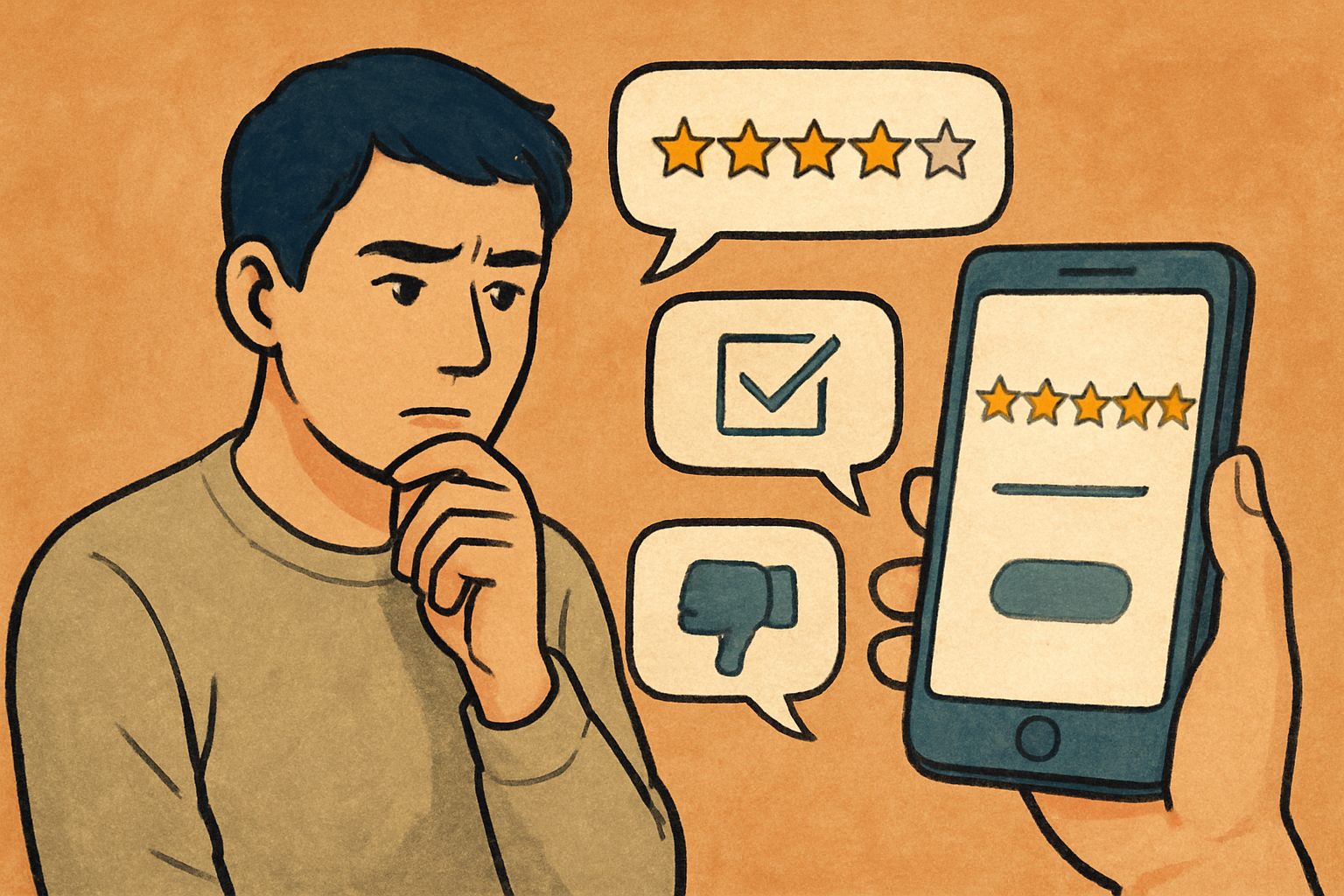 偽レビューに振り回されにくくする、やさしいチェックポイント