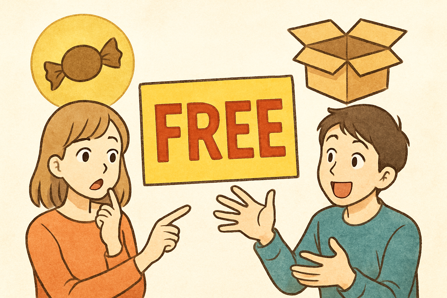 身近な「無料あるある」を3つほど見てみましょう