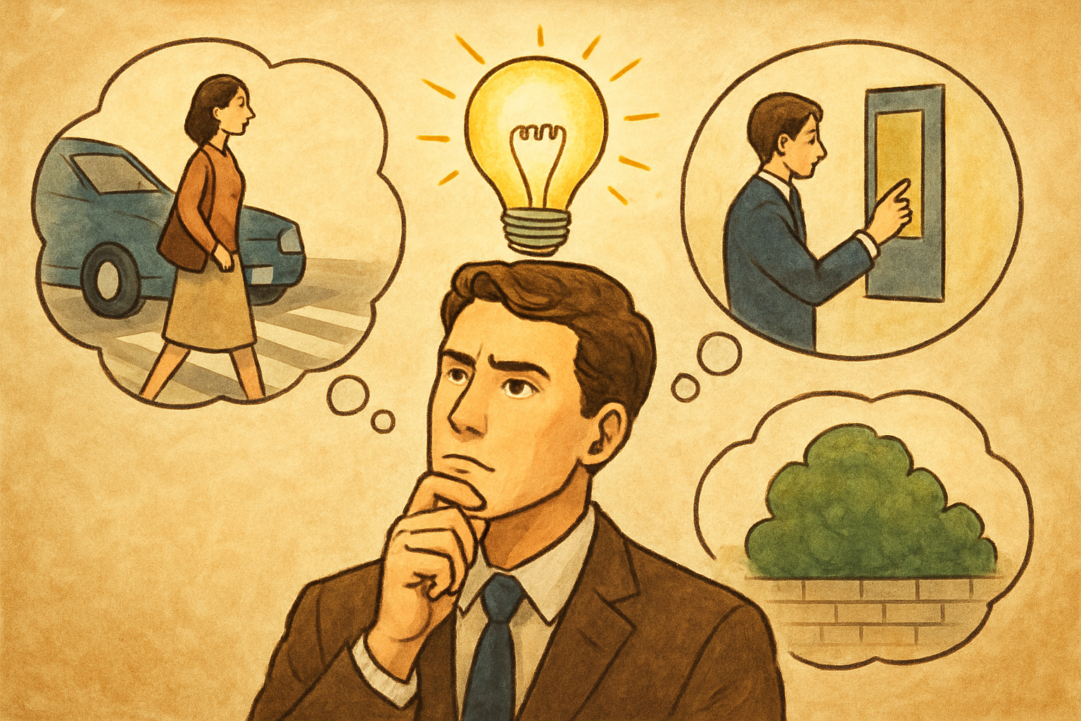 日常でよくある「直感の出番」を3つ見てみましょう