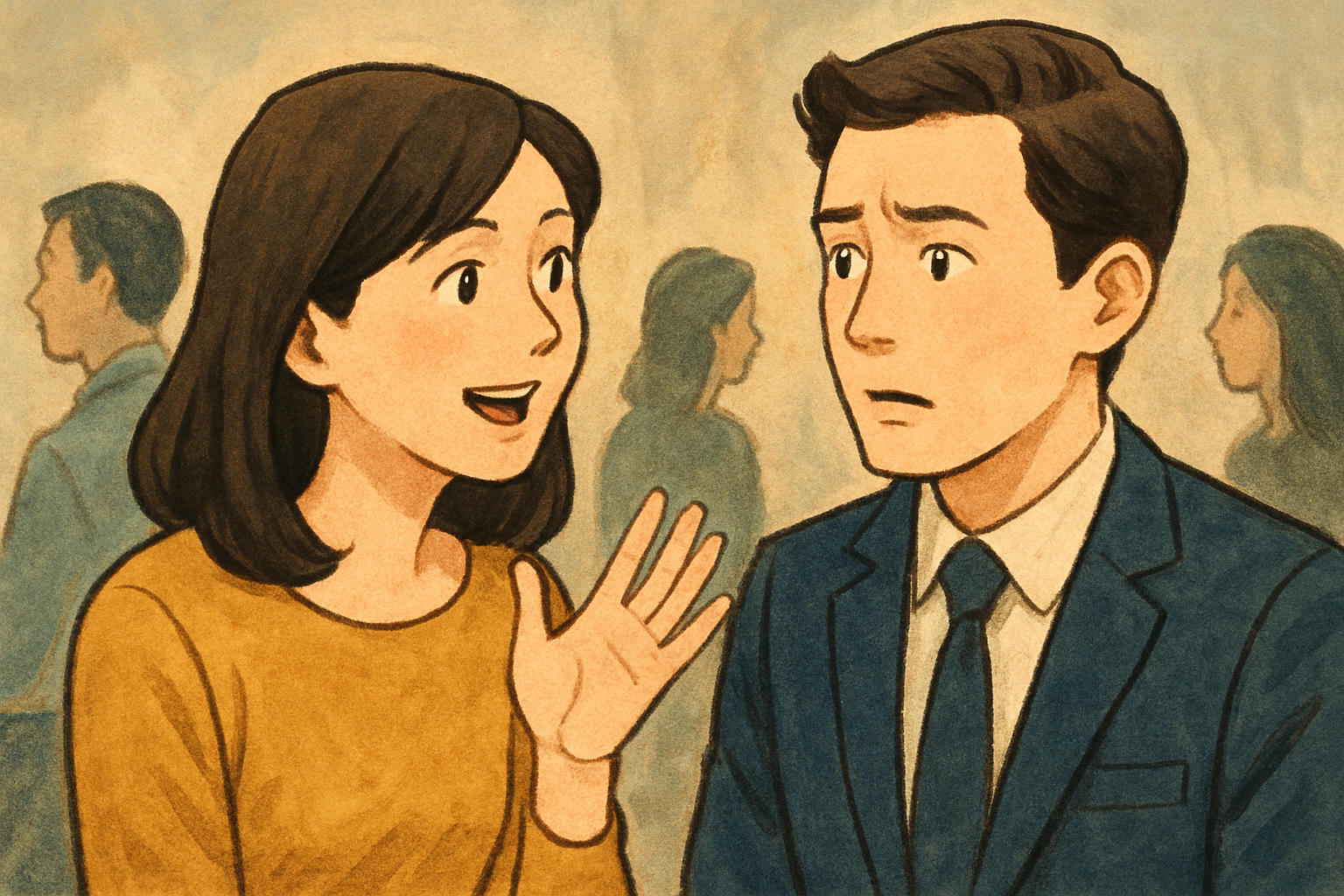 よくある「話を盛る」場面を思い浮かべてみましょう