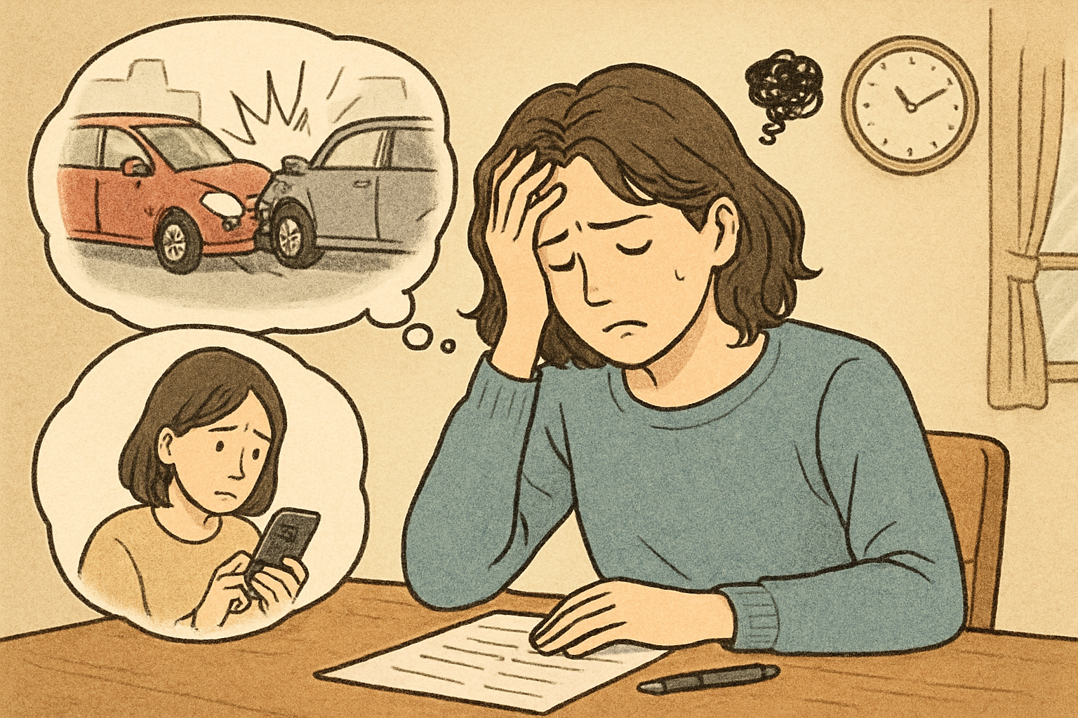 日常でよくある「心配がふくらむ場面」3つ