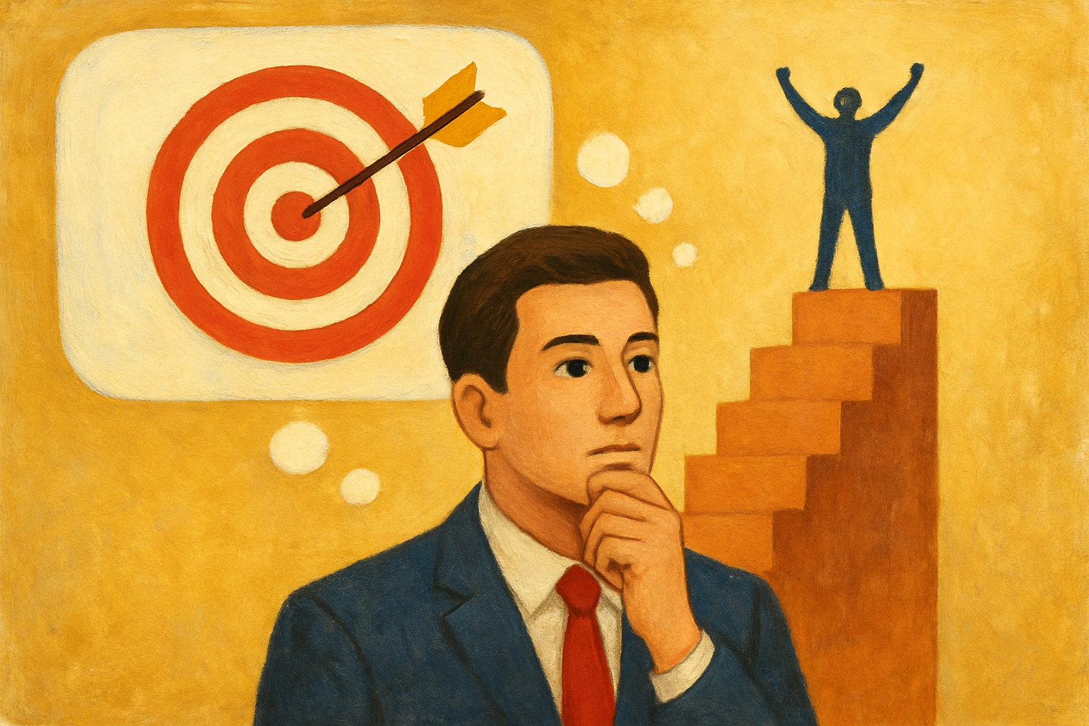 人は「進んでいる実感」を得るために目標を立てるんですね