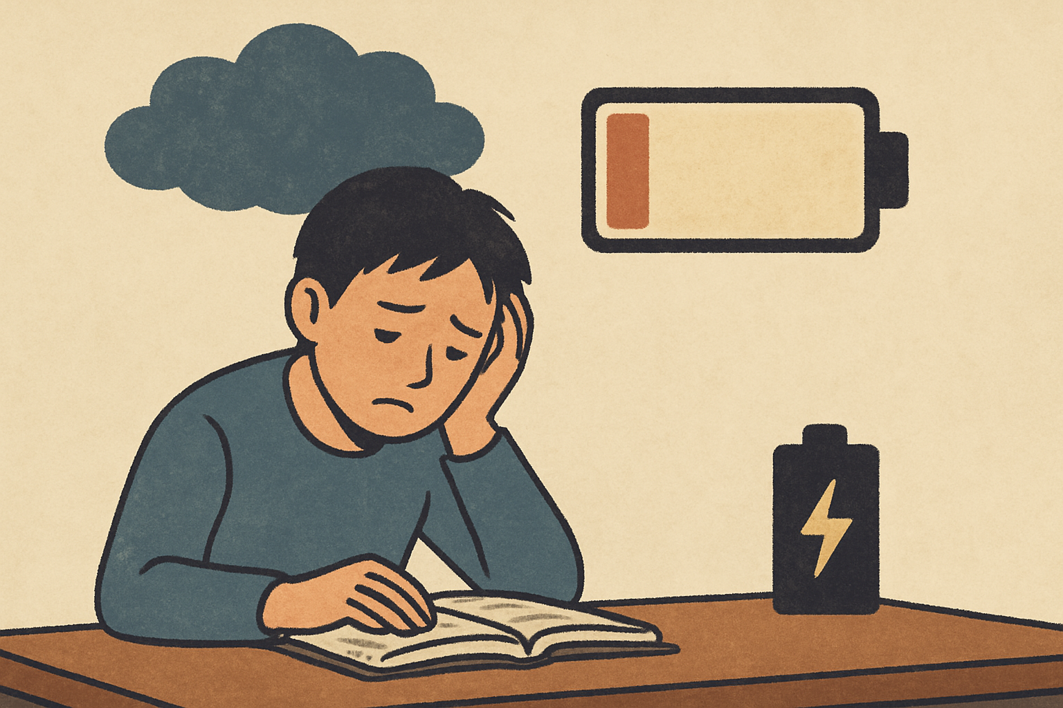 やる気が出ないのは「脳と体の電池切れ」が重なっていることが多いです