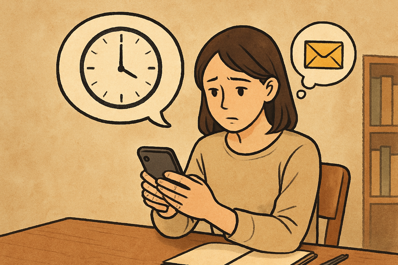 返信が遅くなるのは「気持ち」だけで決まらないんですね