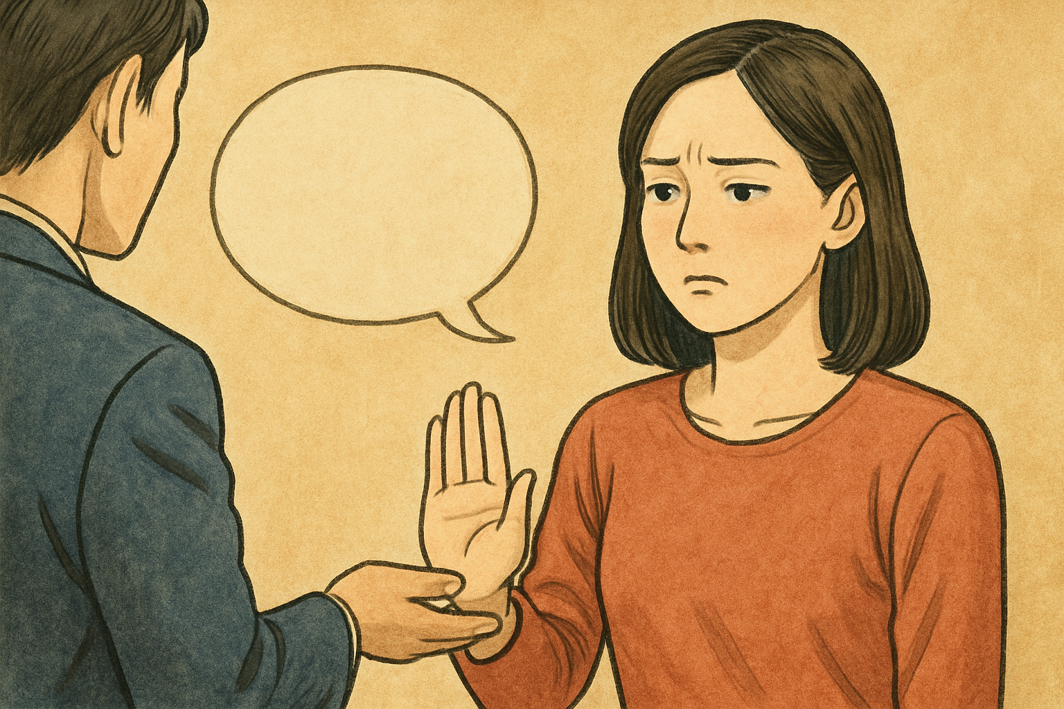 断るのが苦手な人ほど、「NOの前のワンクッション」が助けになります