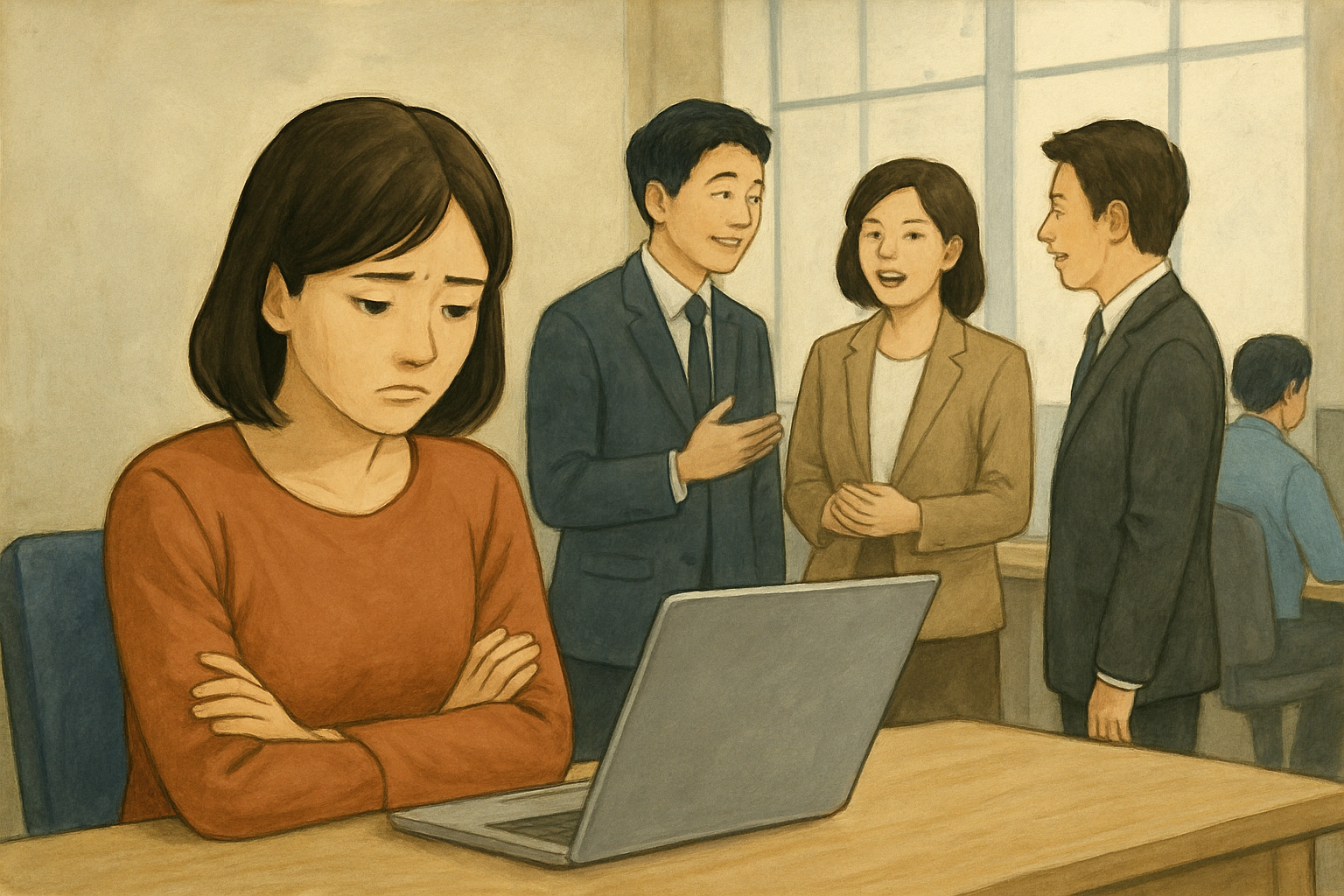 よくある「職場で孤立する」場面の具体例