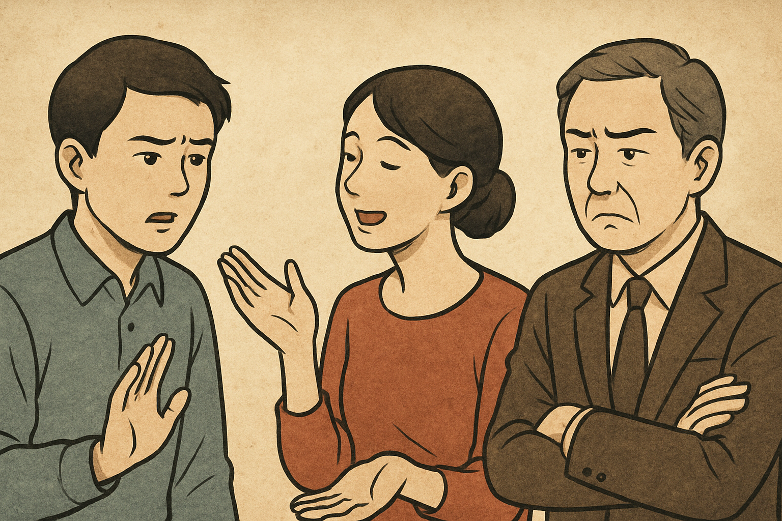 よくあるすれ違いの場面を3つ紹介します